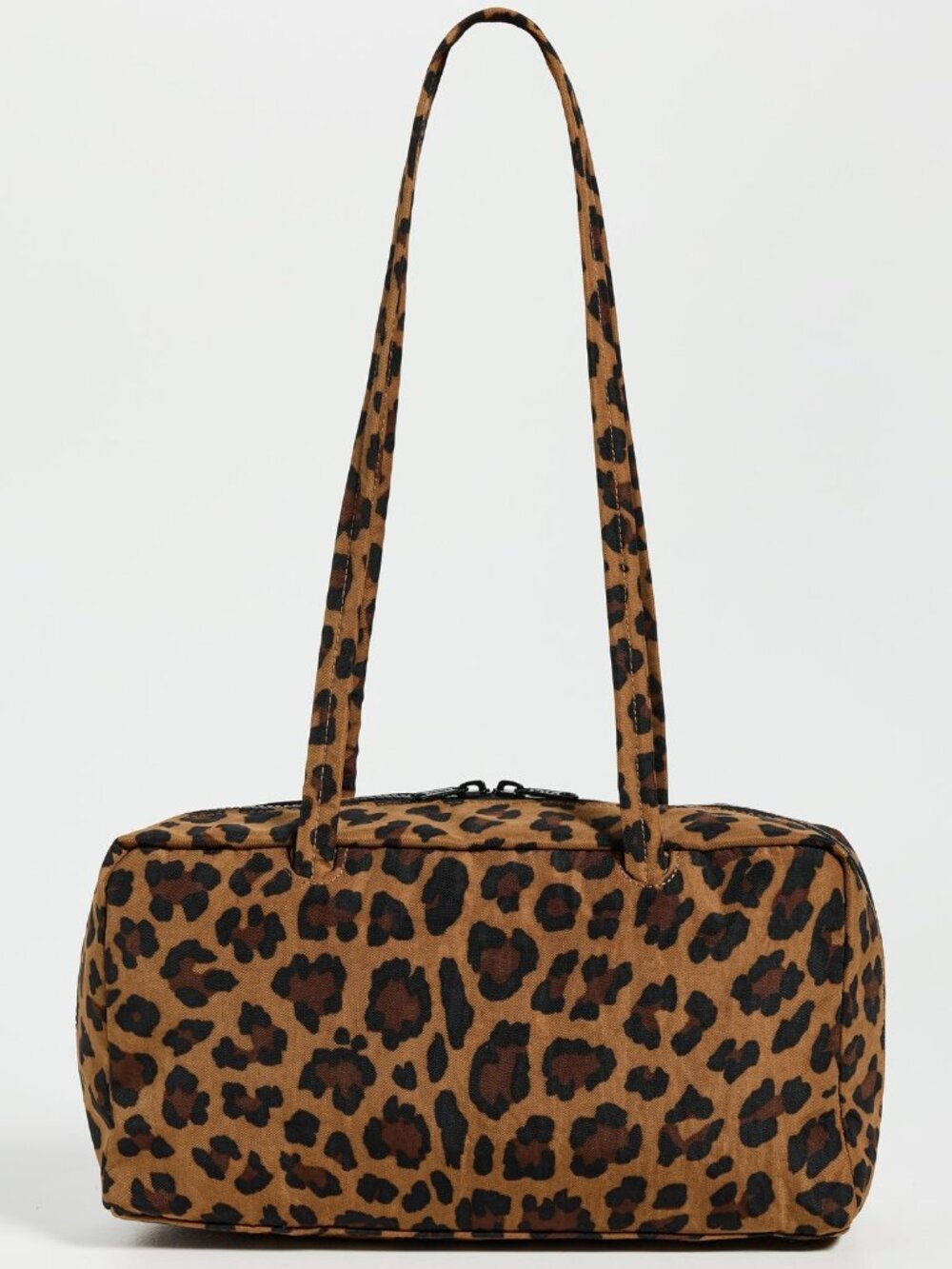 NWT Baggu Regular Nylon Bowler Bag - Leopard - Picture 12 of 12